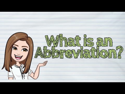 (ENGLISH) What is an Abbreviation? | #iQuestionPH