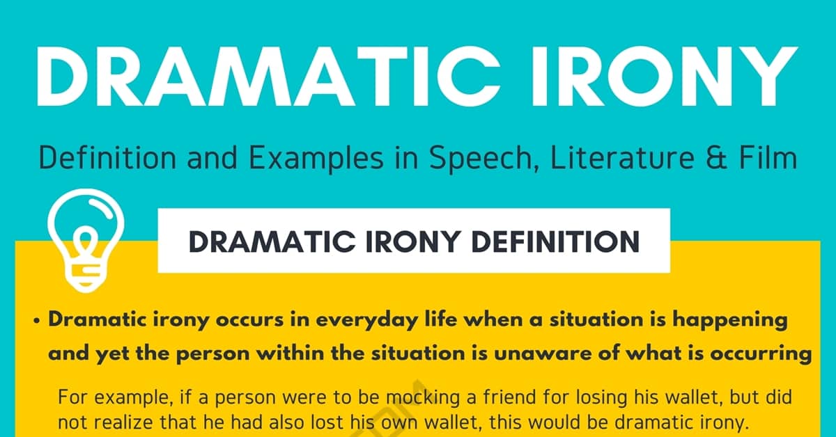 dramatic irony definition essay