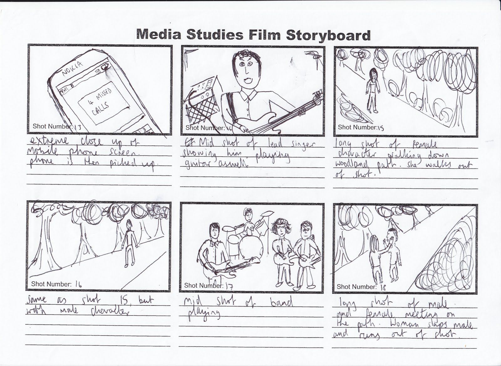 storyboard assignment examples