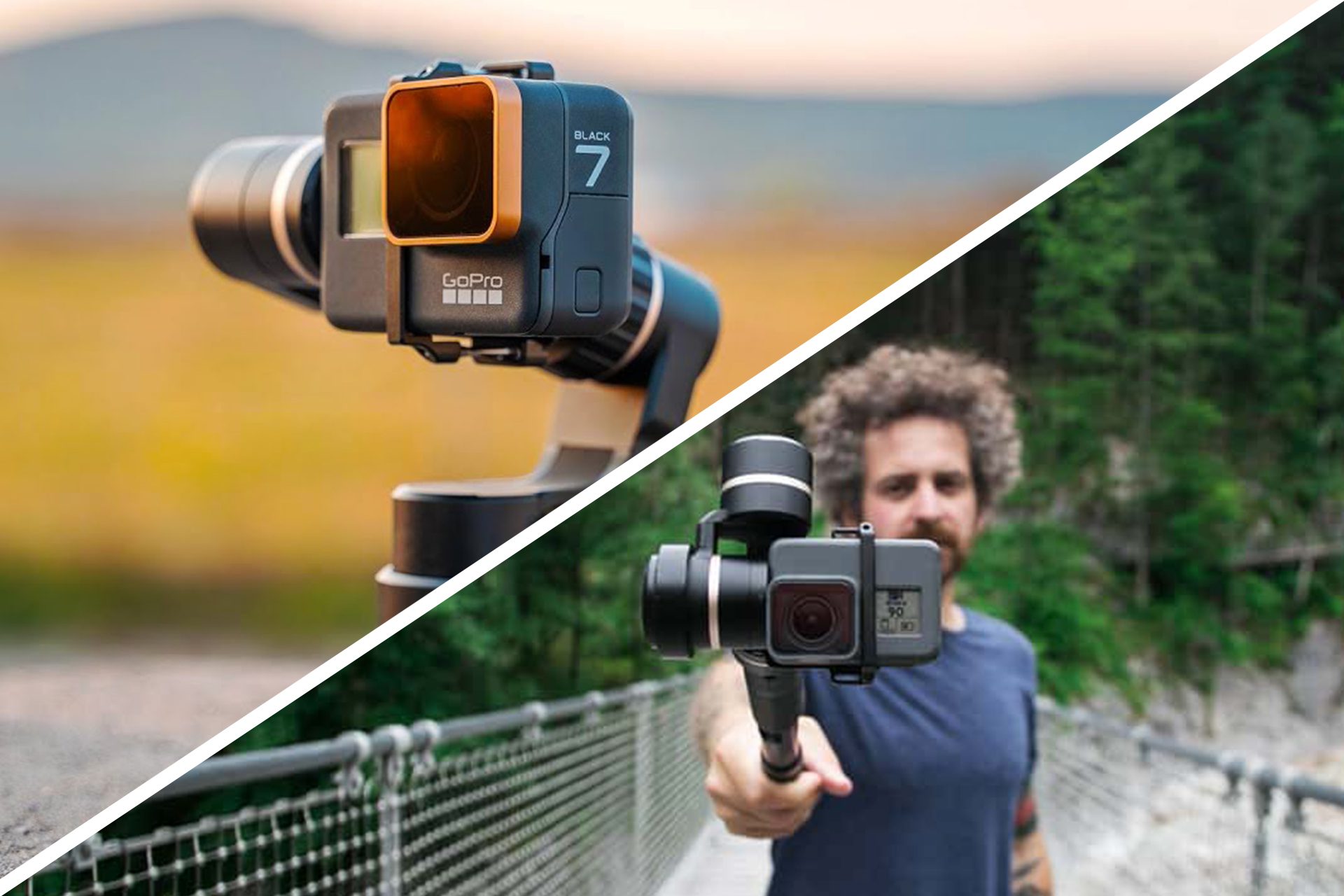 UK Mini Handheld Camera Stabilizer Video Steadicam Gimbal Suitable For Go Pro 