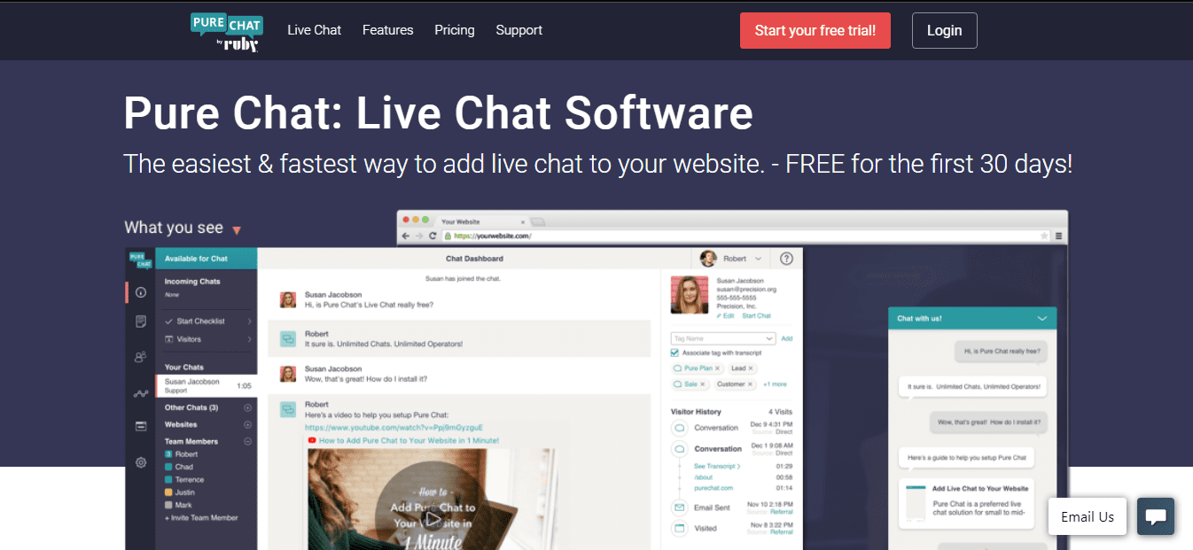 58 live chat Live helper